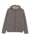 Herno Jackets Cropped Elasticated Hem In Gray