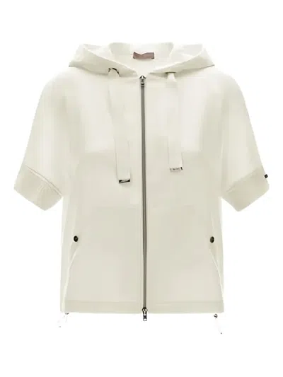 HERNO HOODED ZIP-FRONT JACKET