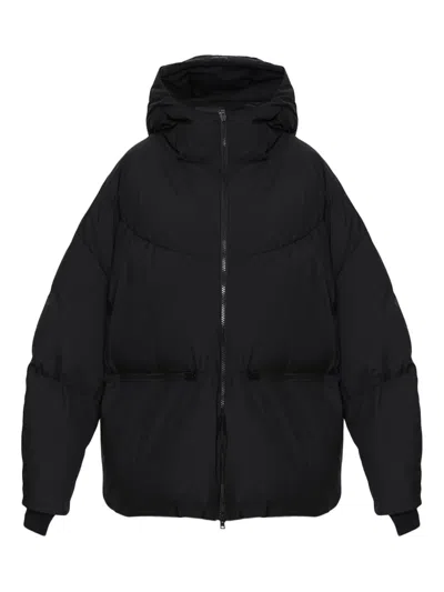 Herno Hooded Zip Jacket In Black