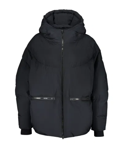 Herno Long-sleeved Down Jacket In Black