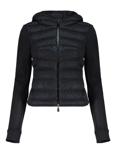 Herno Hooded Zip Jacket In Black