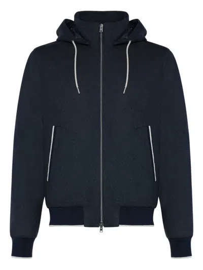 HERNO HOODED ZIP JACKET