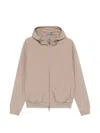 Herno Polyester Hooded Zip Jacket In Neutral