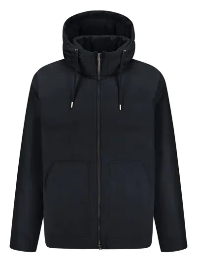 HERNO HOODED ZIP-UP DOWN JACKET