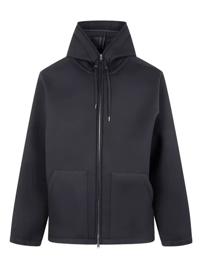 HERNO HOODED ZIP-UP JACKET