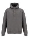 Herno Sweatshirt In Double Jersey In Gray