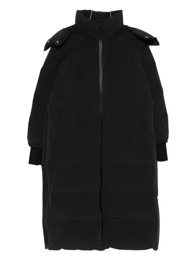 HERNO HOODED ZIP-UP LONG COAT