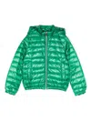 Herno Hooded Zip-up Padded Jacket In Green