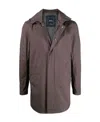 Herno Men's Carcoat Gore With Detachable Hood In Black