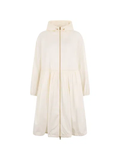 Herno Hooded Zip-fastening Coat In Neutral