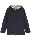 Herno Hoodede Jacket In Blue