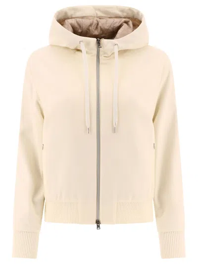 Herno Hoodie-style Down Jacket Jackets White