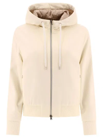 Herno Hoodie-style Down Jacket In White