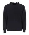 Herno Resort Double Cotton Knit And Nylon Hoodie In Brown