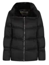Herno Horizontal Quilted Down Polyester Down Jacket In Black