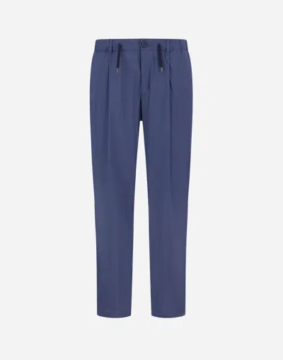 Herno Hose Aus Light Stretch Nylon In Blue