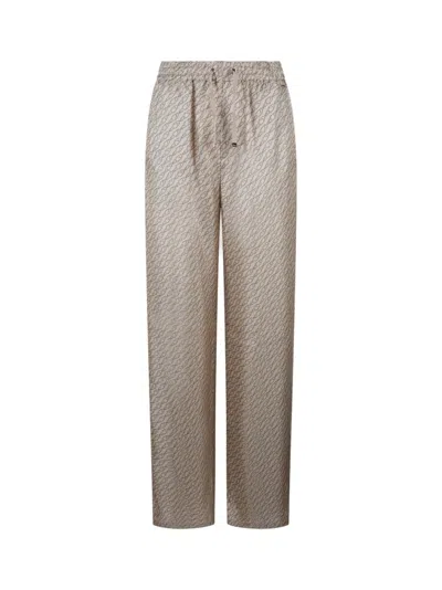 Herno Iconic Print Silk Trousers