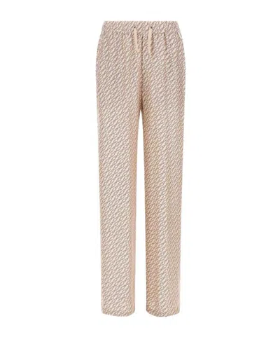 HERNO HERNO ICONIC PRINTED SATIN TROUSERS