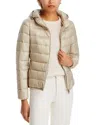Herno Iconico Giada Ultralight Removable Hooded Jacket In Champagne