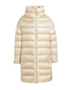 Herno Iconico Woman Puffer Beige Size 16 Polyamide