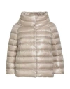 Herno Iconico Woman Puffer Cream Size 8 Polyamide In White