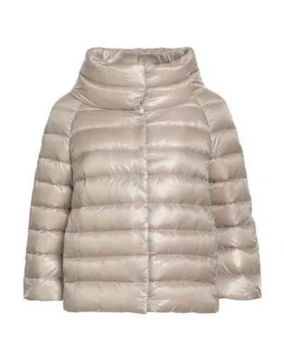 Herno Iconico Woman Puffer Cream Size 8 Polyamide In White