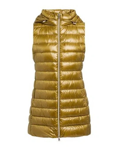Herno Iconico Woman Puffer Khaki Size 14 Polyamide