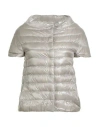Herno Iconico Woman Puffer Light Grey Size 0 Polyamide, Cotton, Polyester In Gray