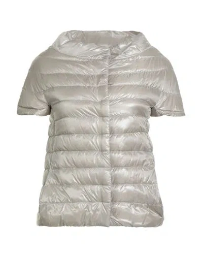 Herno Iconico Woman Puffer Light Grey Size 0 Polyamide, Cotton, Polyester