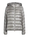 Herno Iconico Woman Puffer Light Grey Size 12 Polyamide In Gray