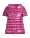 Herno Iconico Woman Puffer Mauve Size 2 Polyamide, Cotton, Acetate In Pink