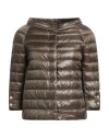 Herno Iconico Woman Puffer Military Green Size 2 Polyamide