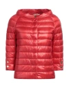 Herno Iconico Woman Puffer Red Size 4 Polyamide