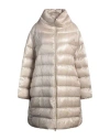 Herno Iconico Woman Puffer Sand Size 16 Polyamide In Beige
