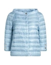 Herno Iconico Woman Puffer Sky Blue Size 4 Polyamide