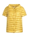 Herno Iconico Woman Puffer Yellow Size 12 Polyamide In Orange