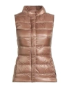 Herno Iconico Woman Vest Camel Size 0 Polyamide