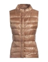 Herno Iconico Woman Vest Light Brown Size 6 Polyamide