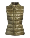 Herno Iconico Woman Vest Military Green Size 6 Polyamide