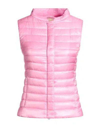 Herno Iconico Woman Vest Pink Size 0 Polyamide