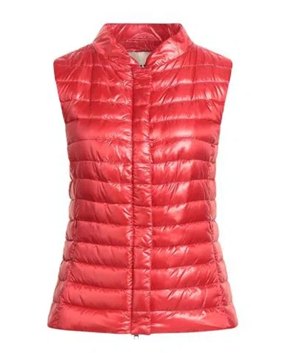 Herno Iconico Woman Vest Red Size 12 Polyamide