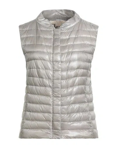 Herno Iconico Woman Vest Sand Size 14 Polyamide In Silver