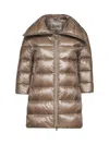 Herno Icons Beige 200 Gr. Ultralight Nylon Cleofe A-shape In Brown