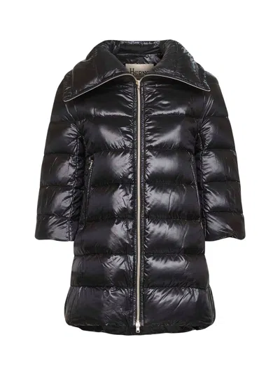 Herno Icons Black 200 Gr. Ultralight Nylon Cleofe A-shape