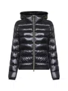 Herno Icons Black Ultralight Nylon Giada Hooded Down Jacket In Black