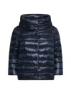 Herno Navy Blue Sofia Down Jacket In Blue