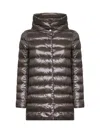 Herno Icons Grey Ultralight Nylon Amelia A-shape Down Jacket In Gray