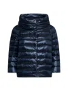 Herno Icons Sofia Quilted Nylon Down Jacket In Blue