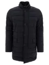 Herno Black Nylon Padded Jacket In Black