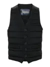 Herno Padded Button-up Gilet Vest In Negro